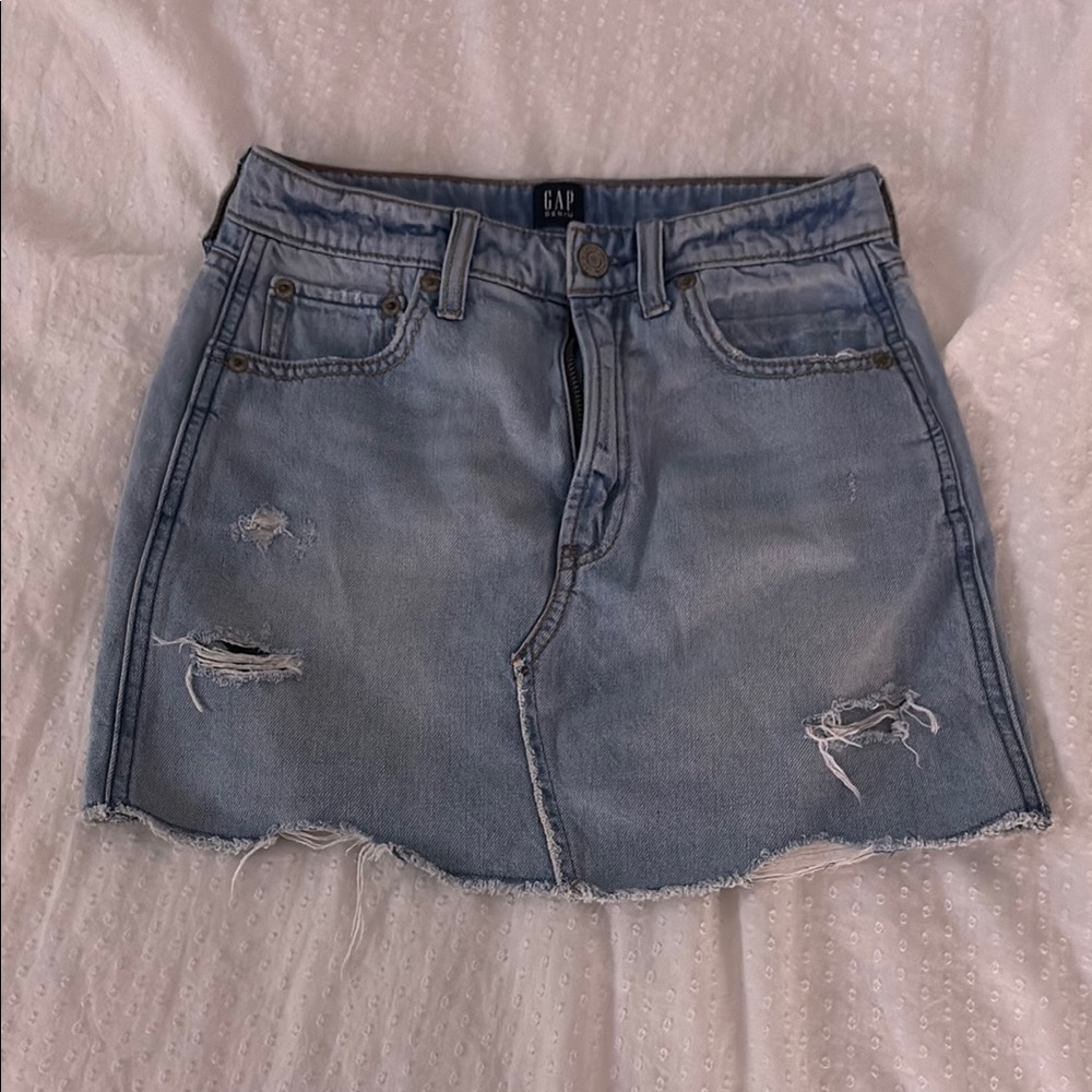 GAP Light Blue Denim Skirt